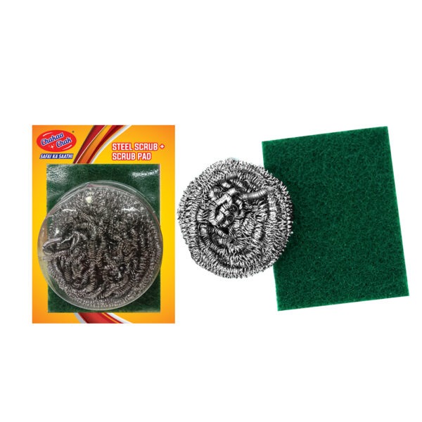 Steel Scrub +Scrub Pad_Product